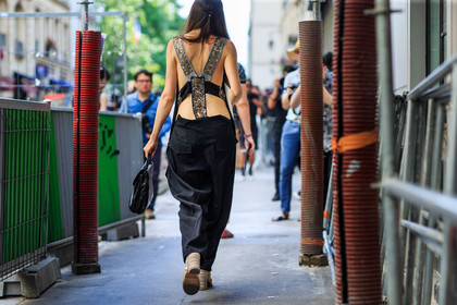 atmosphere details, black bag, black overall, detail, fashion week, frenchystyle, FW, glitter, graphic dress, graphic top, horizontal, jonathan paciullo, leather bag, MENSWEAR, open back, open work, PARIS, PFW, sequined top, SPRING SUMMER 2017, SS 17, street style