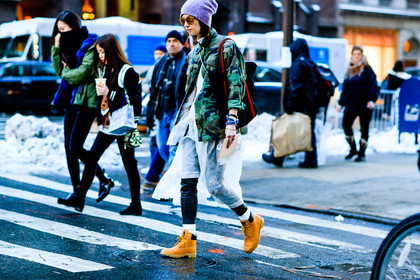 atmosphere details, AUTUMN WINTER 2017-2018, AW 17-18, camouflage, detail, FALL WINTER 2017-2018, fashion week, frenchystyle, FW, FW 17-18, horizontal, jonathan paciullo, military, NEW YORK, NYFW, street style, sunglasses, trousers