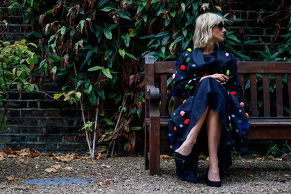black coat, floral embroidered coat, fashion week, frenchystyle, FW, jonathan paciullo, street style, atmosphere details, horizontal, detail