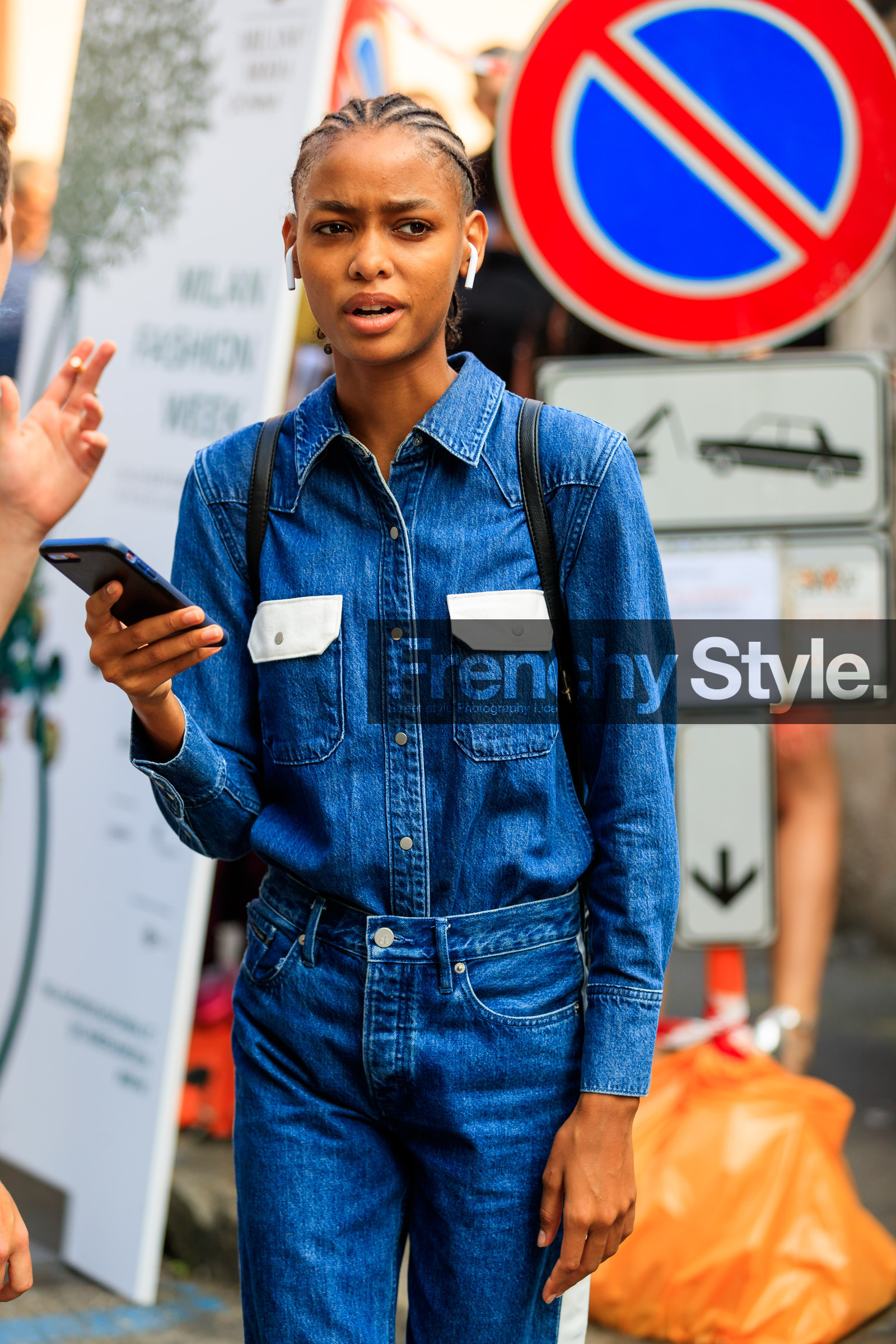 Calvin Klein Blue Denim Purse