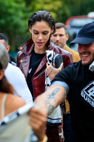 burgundy jacket, burgundy perfecto, versace jacket, fashion week, frenchystyle, FW, jonathan paciullo, street style, vertical, detail, atmosphere details