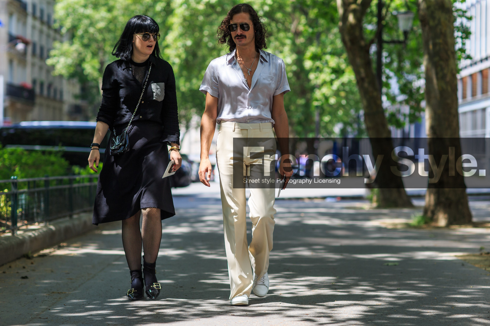 atmosphere details, aviator sunglasses, black bag, black cardigan, black shoes, black skirt, black socks, black top, fashion week, fishnet, frenchystyle, full length, FW, horizontal, jonathan paciullo, leather bag, leather sneakers, louis vuitton, MENSWEAR, PARIS, PFW, silk shirt, SPRING SUMMER 2017, SS 17, street style, sunglasses, tone on tone, total look black, trousers, white pants, white shirt, white sneakers