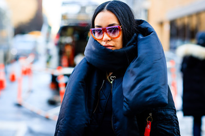 aleali may, atmosphere details, AUTUMN WINTER 2017-2018, AW 17-18, black jacket, black scarf, bomber jacket, detail, FALL WINTER 2017-2018, fashion week, frenchystyle, FW, FW 17-18, horizontal, jonathan paciullo, NEW YORK, NYFW, oversize, portrait, street style, sunglasses, vêtements