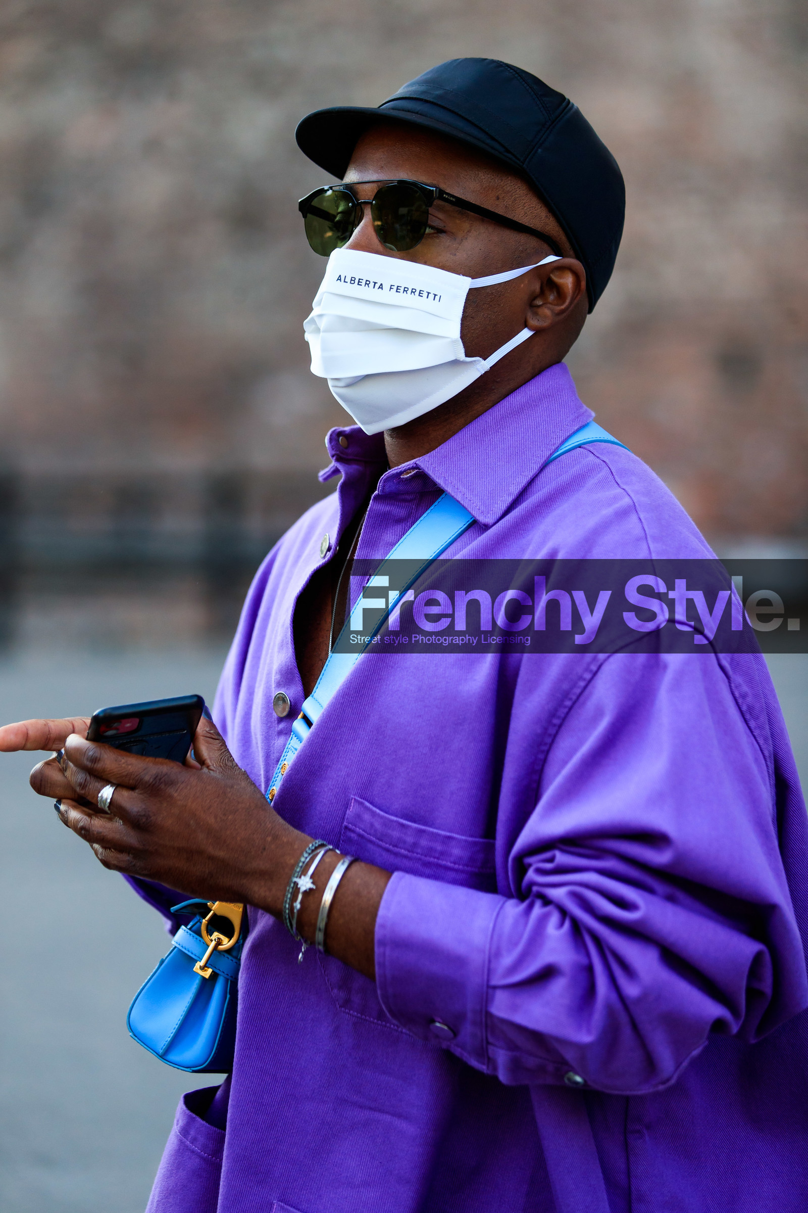 covid face mask, fashion week, frenchystyle, FW, jonathan paciullo, street style, MFW, MILAN, SPRING SUMMER 2021, SS 21, vertical, detail