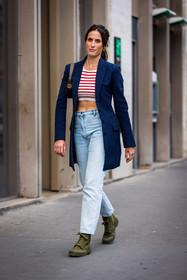 astrid boutrot, denim, fashion week, frenchystyle, FW, jonathan paciullo, street style, PFW, PARIS, SPRING SUMMER 2022, SS 22, vertical, full length