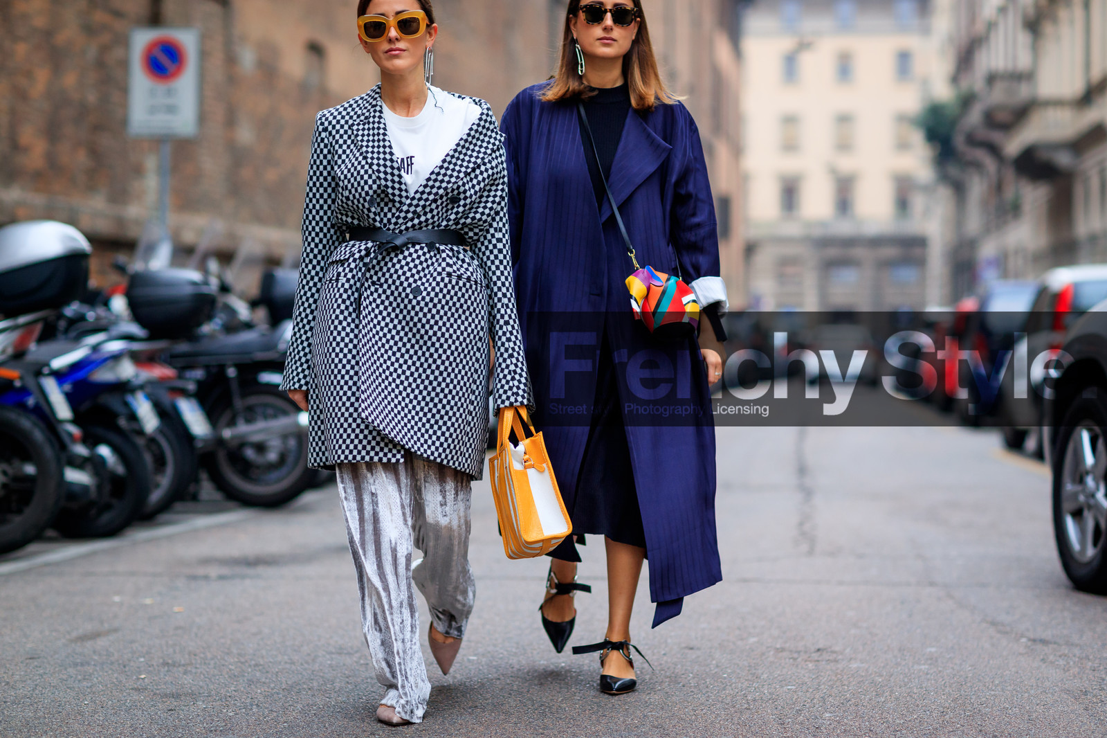 atmosphere details, AUTUMN WINTER 2017-2018, AW 17-18, balenciaga, belted coat, black and white, black belt, black dress, black shoes, checked coat, detail, earrings, elephants, FALL WINTER 2017-2018, fashion week, frenchystyle, FW, FW 17-18, gingham, glitter, graphic bag, graphic coat, horizontal, jonathan paciullo, julia haghjoo, jw anderson, leather bag, leather belt, leather shoes, loewe, MFW, MILAN, multicolor bag, navy coat, nude shoes, overcoat, plaid, printed bag, printed jacket, shiny pants, silver pants, street style, striped bag, sunglasses, sylvia haghjoo, trousers, white t shirt, yellow bag
